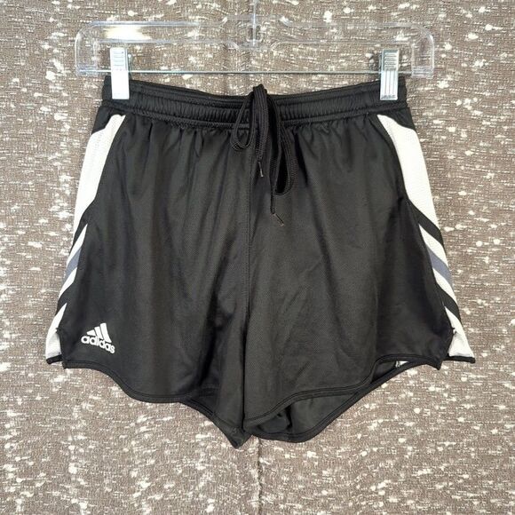 Adidas Black White Race Day Running Shorts 2.5" Drawstring Cross Country Track - Picture 1 of 6